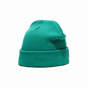 COTTON D WATCH - Green winter-knitted-hat