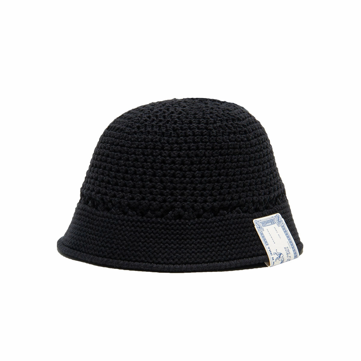 COTTON KNIT HAT - Black spring-straw-hat