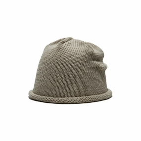 COTTON ROLL WATCH - Beige winter-knitted-hat