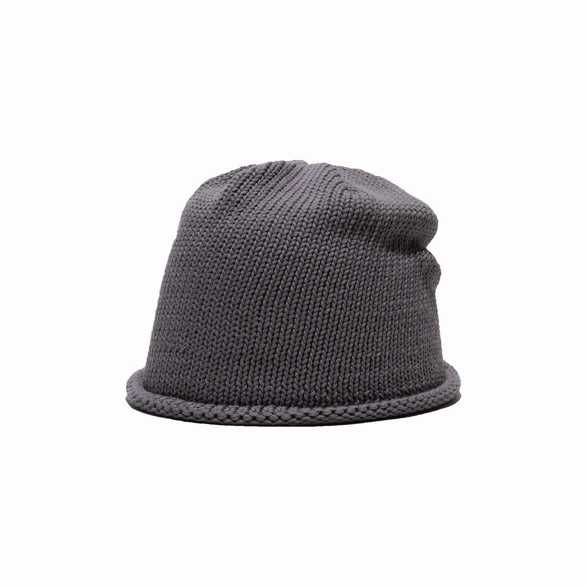 COTTON ROLL WATCH - Gray winter-knitted-hat