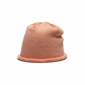 COTTON ROLL WATCH - Pink winter-knitted-hat