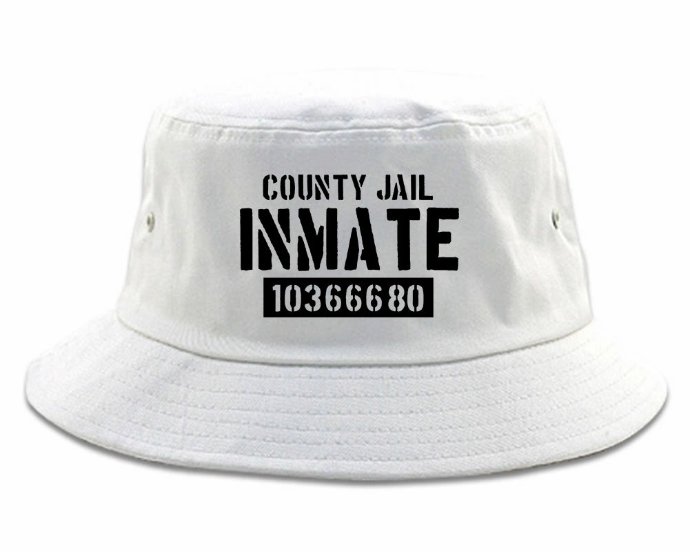 County Jail Inmate 666 Halloween Costume Mens Bucket Hat