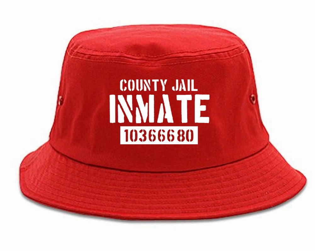 County Jail Inmate 666 Halloween Costume Mens Bucket Hat