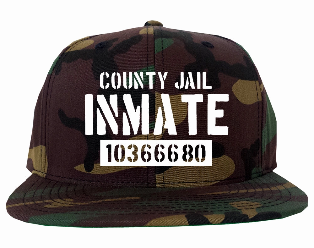 County Jail Inmate 666 Halloween Costume Mens Snapback Hat