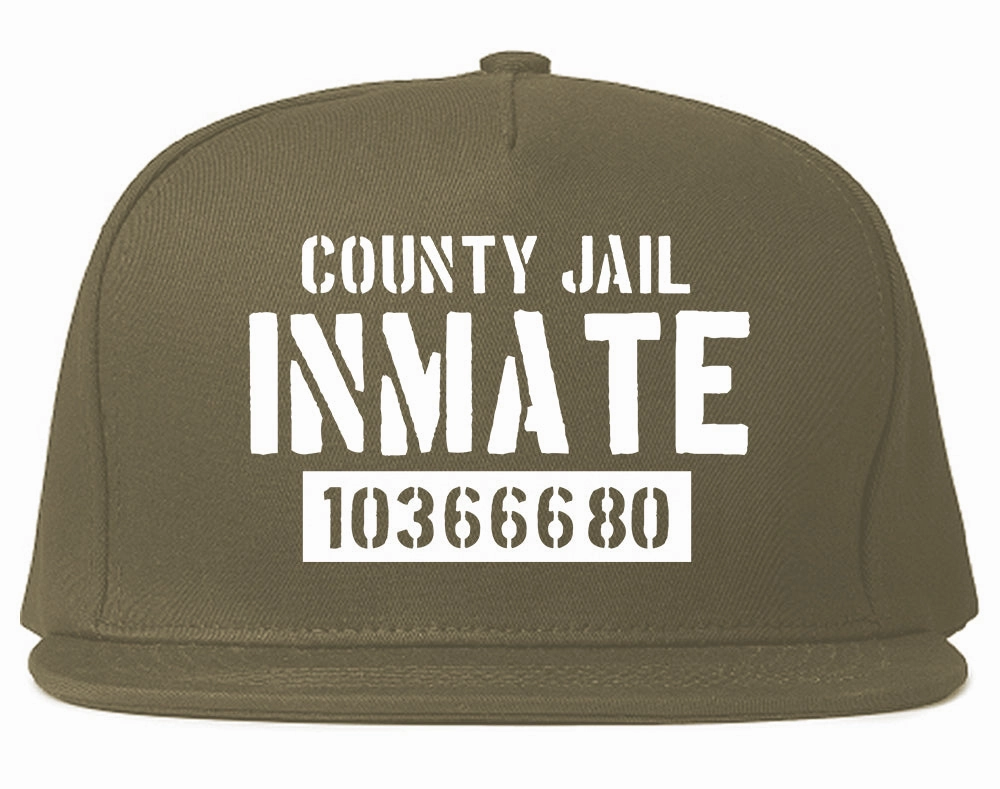 County Jail Inmate 666 Halloween Costume Mens Snapback Hat