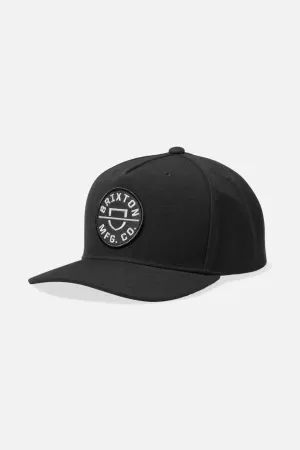Crest Netplus Snapback - Black casual-dad-hat