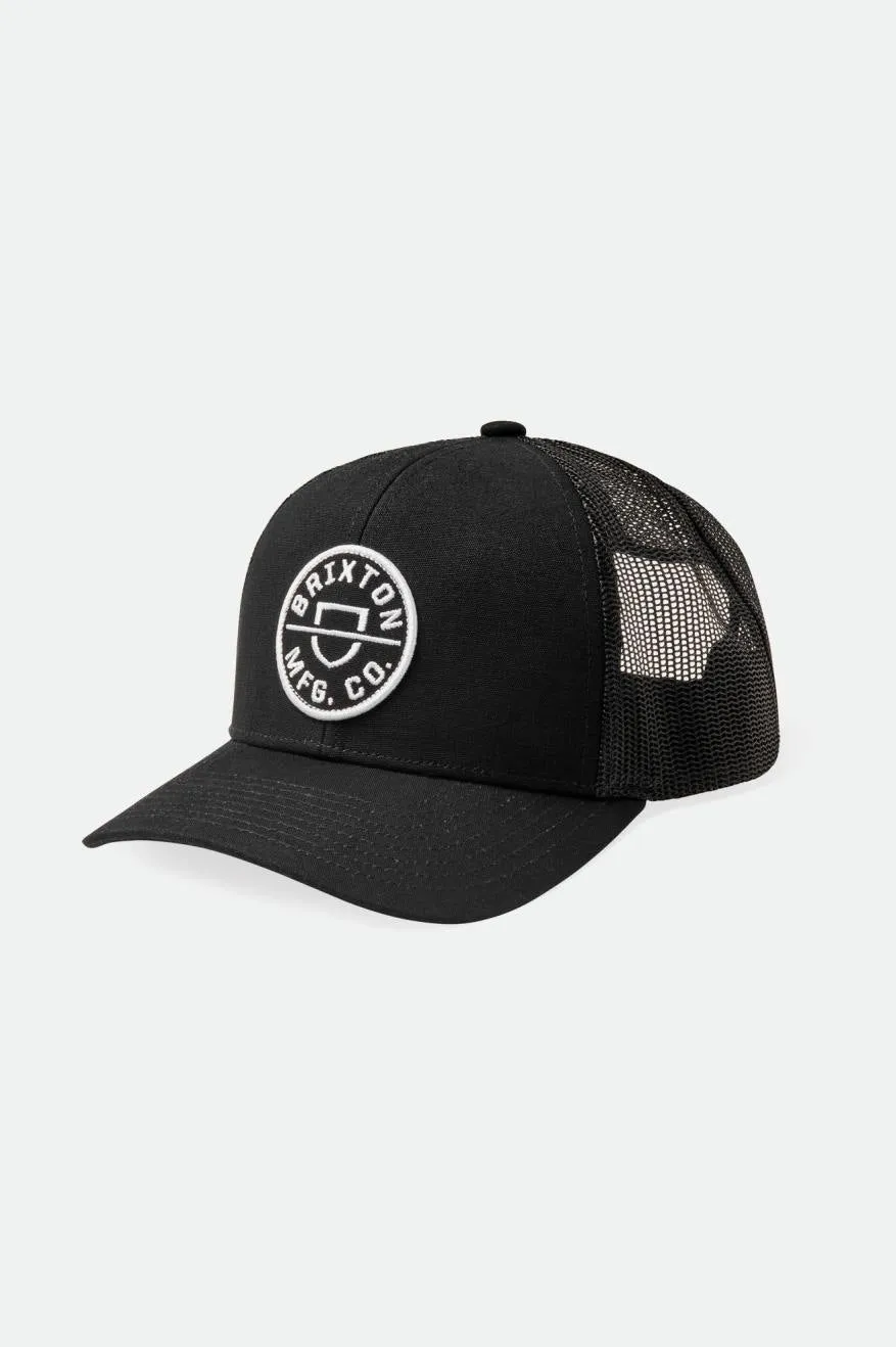 Crest Netplus Trucker Hat - Black/Black casual-dad-hat