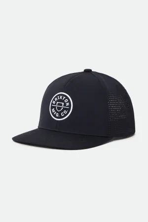Crest Netplus Utility Snapback - Black casual-dad-hat