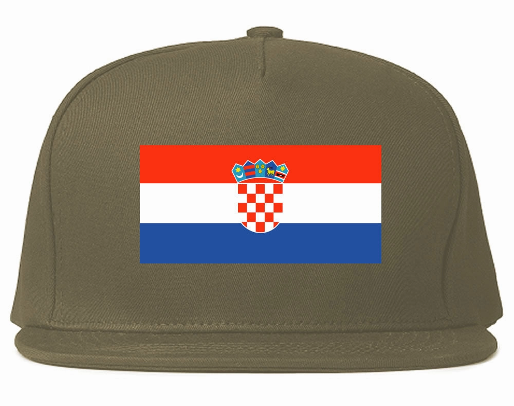 Croatia Flag Country Printed Snapback Hat Cap