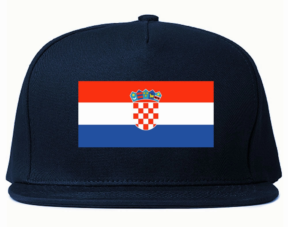 Croatia Flag Country Printed Snapback Hat Cap