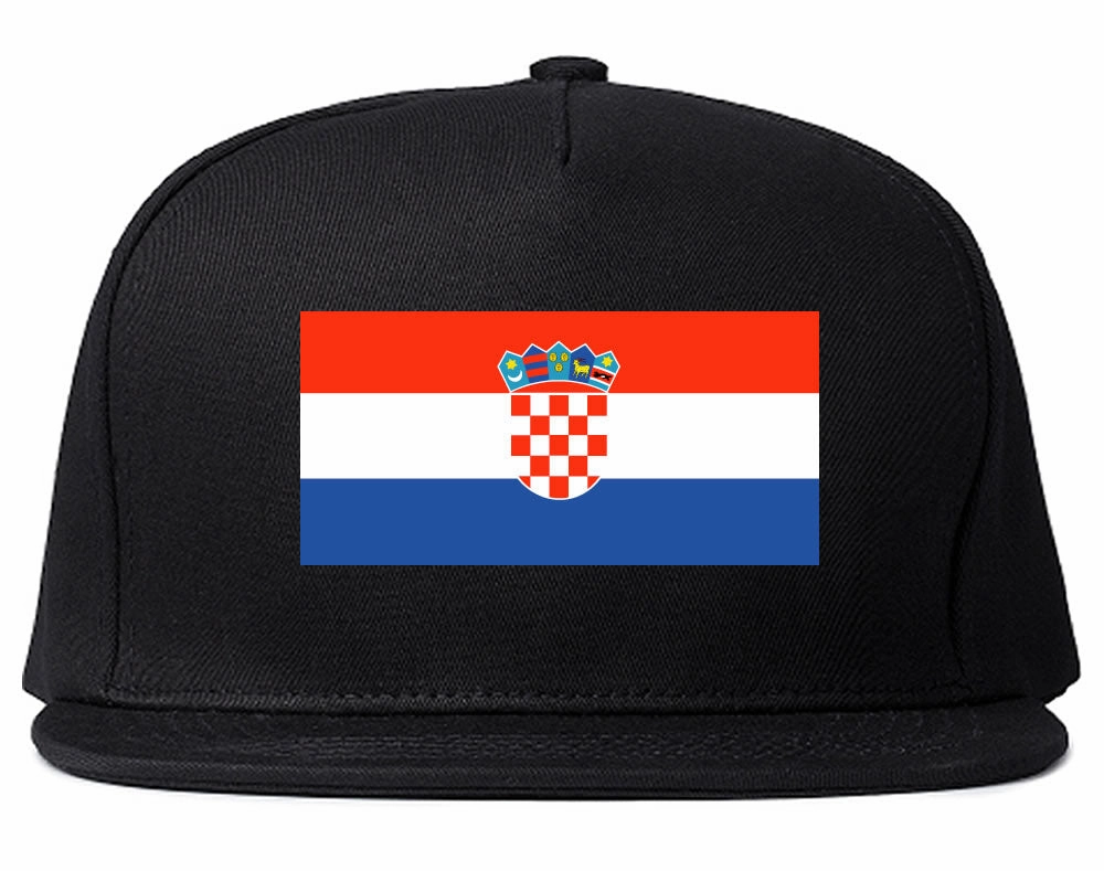 Croatia Flag Country Printed Snapback Hat Cap