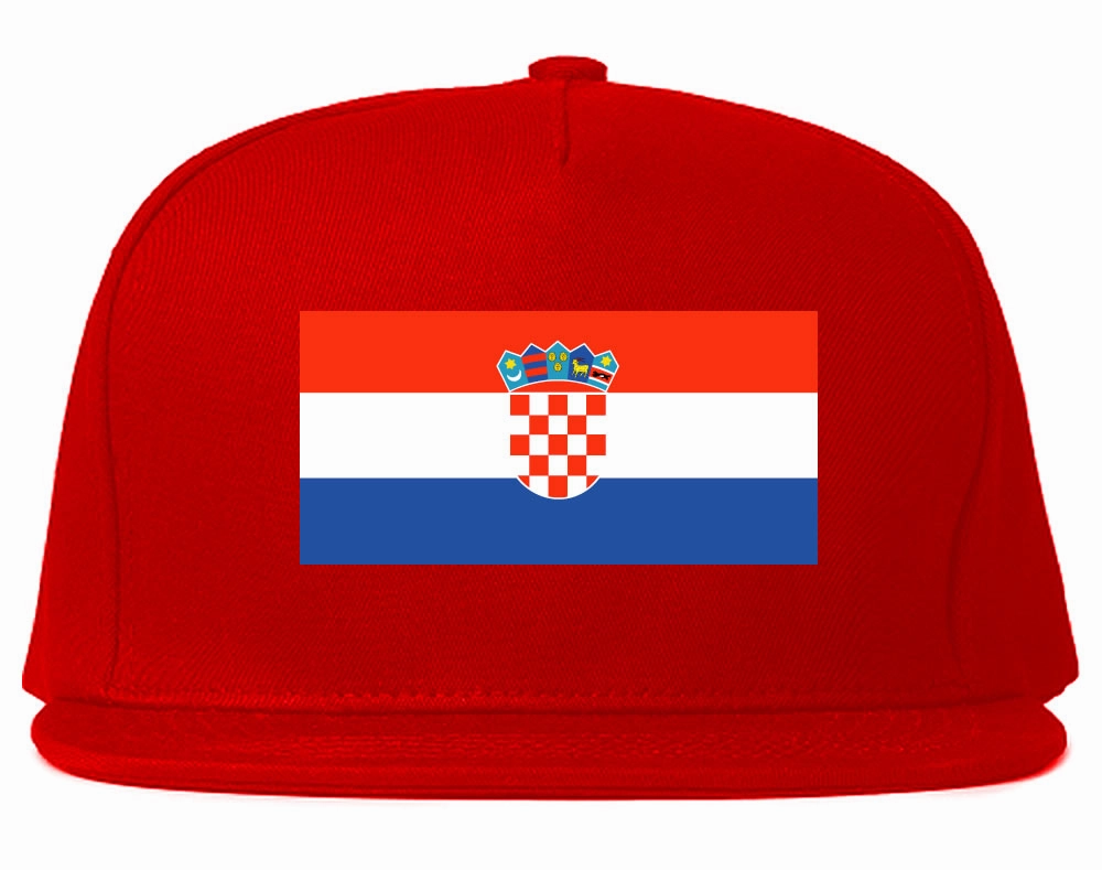 Croatia Flag Country Printed Snapback Hat Cap