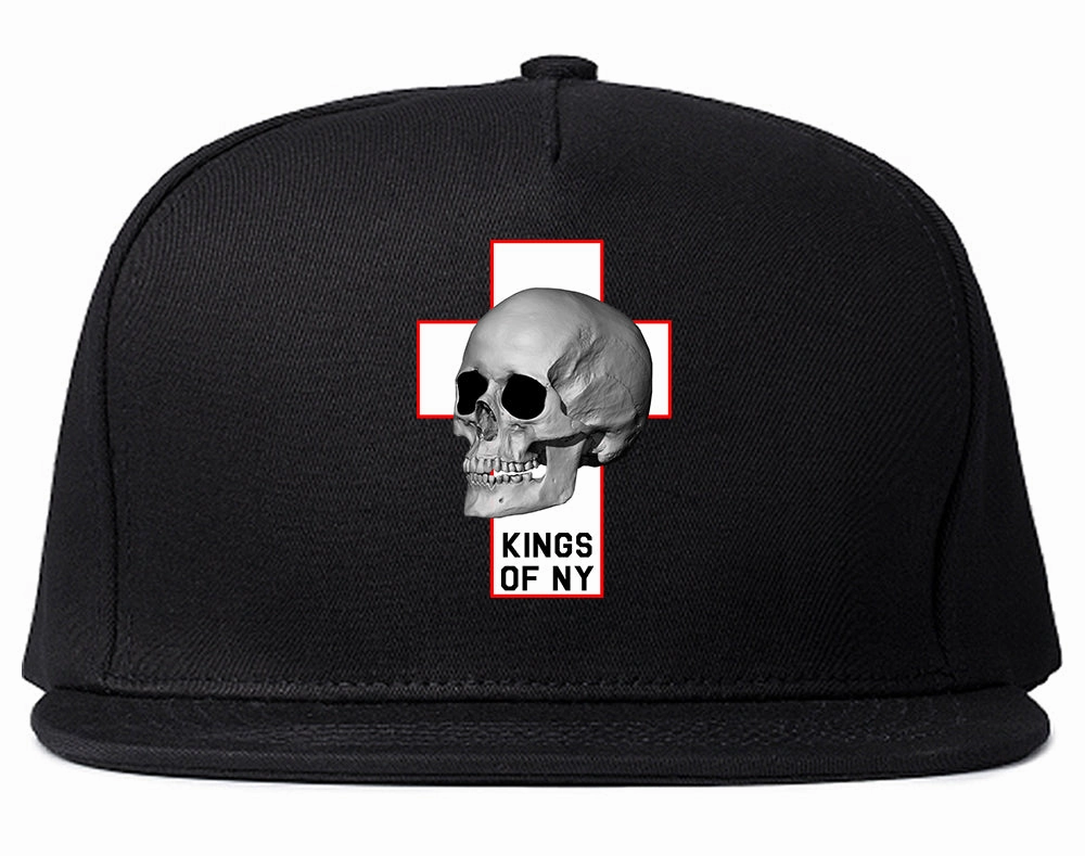 Cross And Skull Chest Mens Snapback Hat