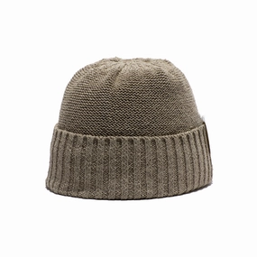 CRUNCHY BEANIE - Beige winter-knitted-hat