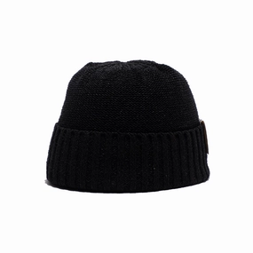 CRUNCHY BEANIE - Black winter-knitted-hat