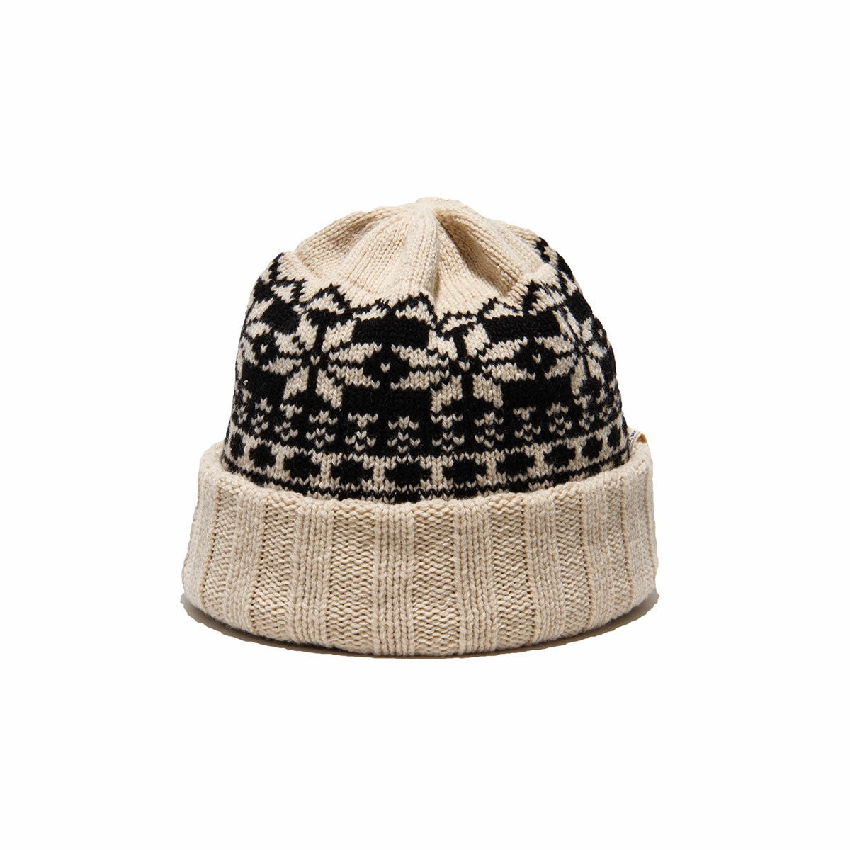 CRYSTAL BEANIE - Beige winter-knitted-hat