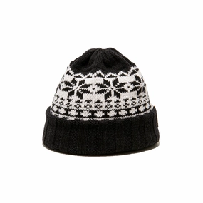 CRYSTAL BEANIE - Black winter-knitted-hat