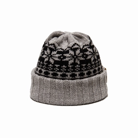 CRYSTAL BEANIE - Grey winter-knitted-hat