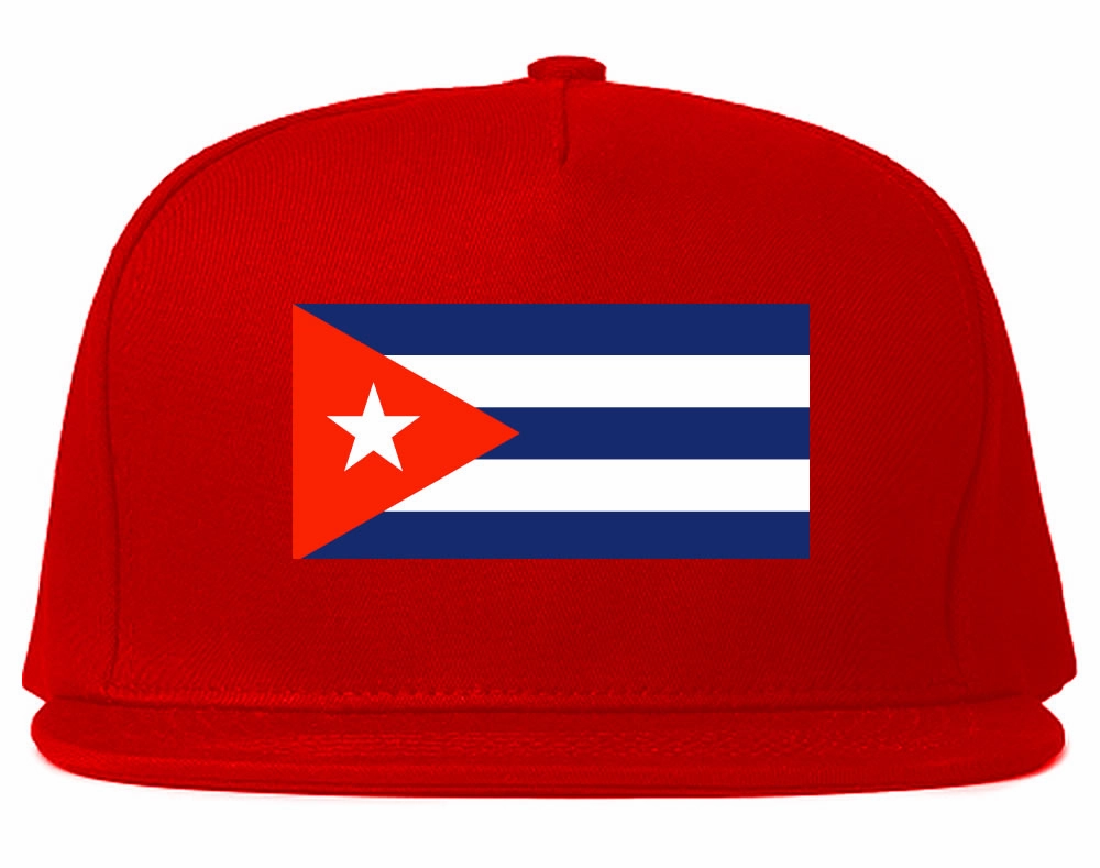 Cuba Flag Country Printed Snapback Hat Cap