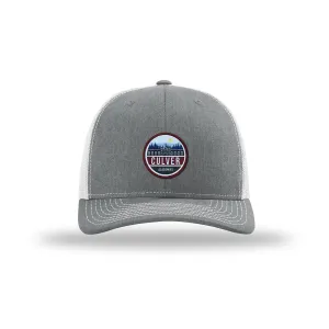Culver Building-Scape Trucker Hat - Grey & White casual-dad-hat