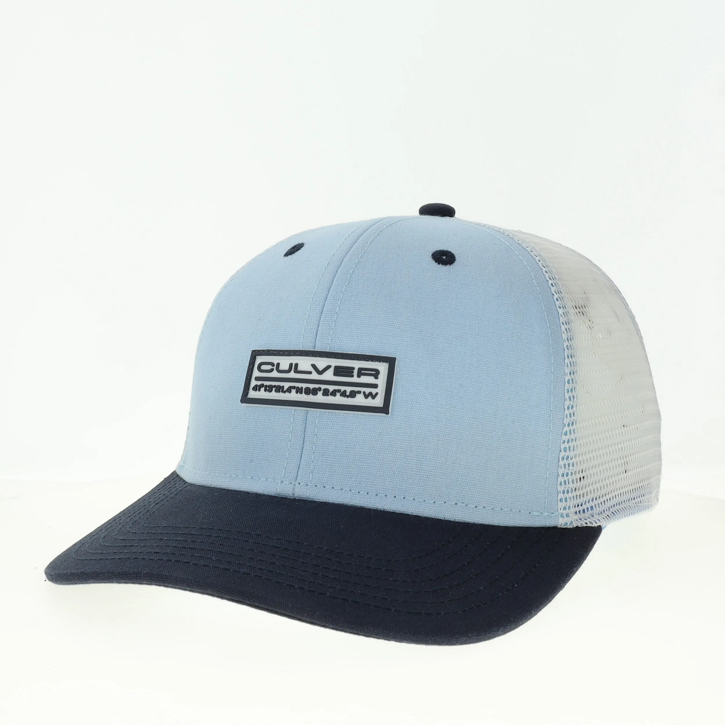 Culver Coordinates Mid-Pro Snapback Hat - Sky Blue / Navy / White casual-dad-hat
