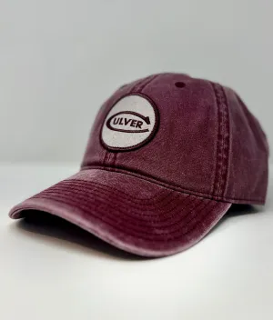 Culver Patch Pigment Dyed Twill Hat - Washed Maroon casual-dad-hat