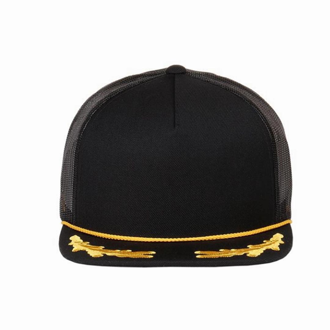 Custom Embroidered Bill on Flexfit Trucker Mesh Hat