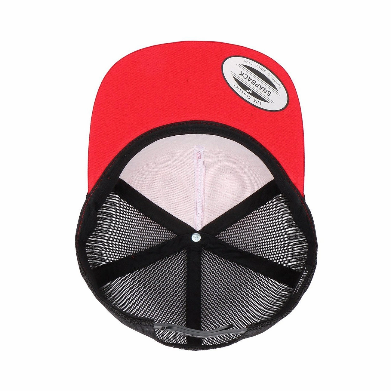 Custom Embroidered Bill on Flexfit Trucker Mesh Hat