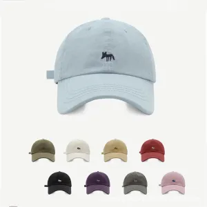 Cute Fox Embroidery Baseball Cap casual-baseball-cap