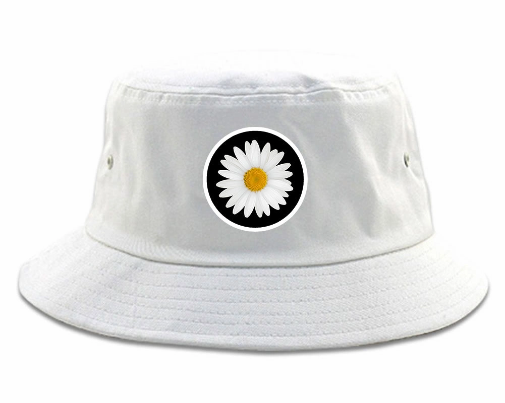 Daisy Flower Chest Mens Bucket Hat