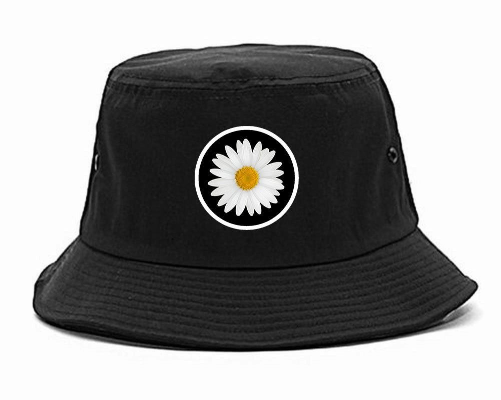 Daisy Flower Chest Mens Bucket Hat