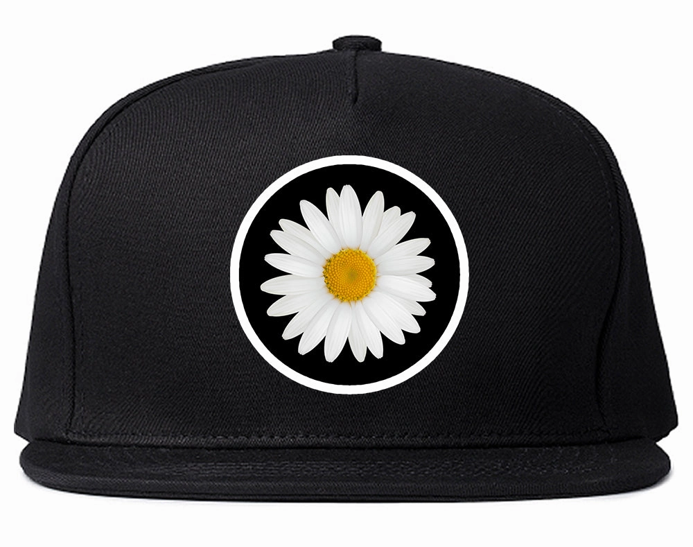 Daisy Flower Chest Mens Snapback Hat