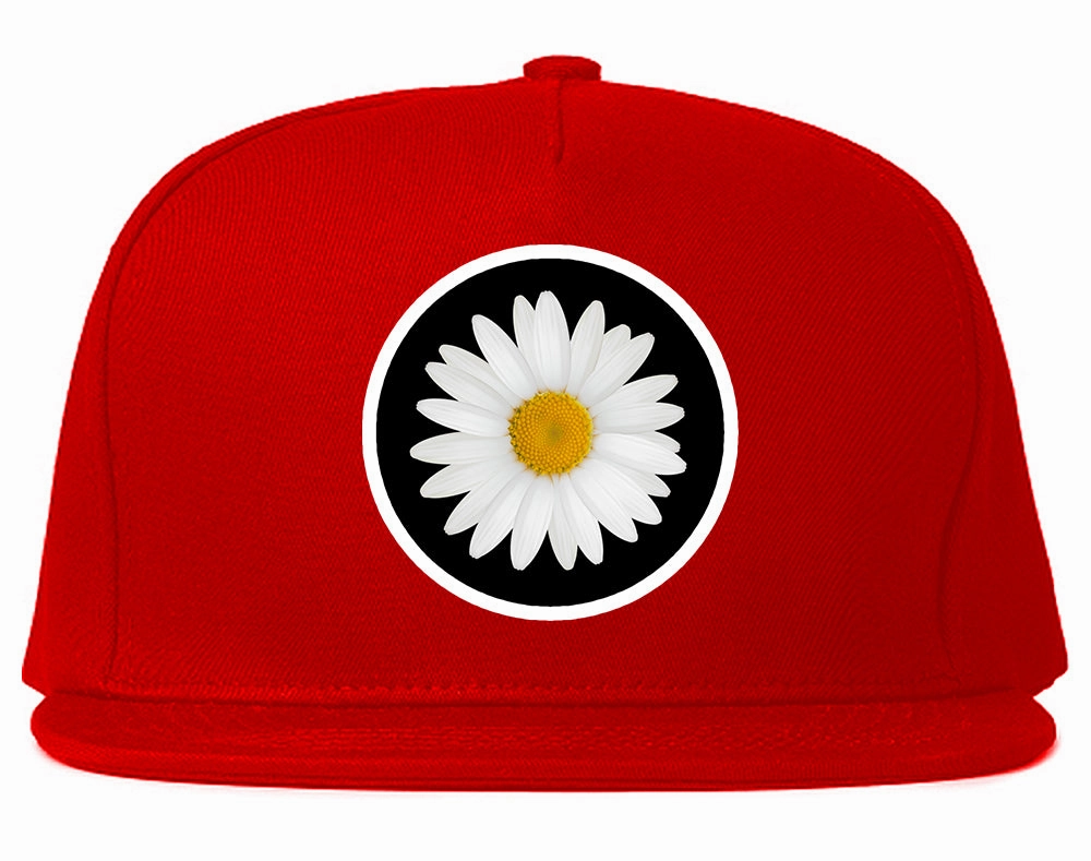 Daisy Flower Chest Mens Snapback Hat