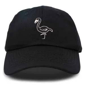 Dalix Black Flamingo Cap casual-embroidered-cap
