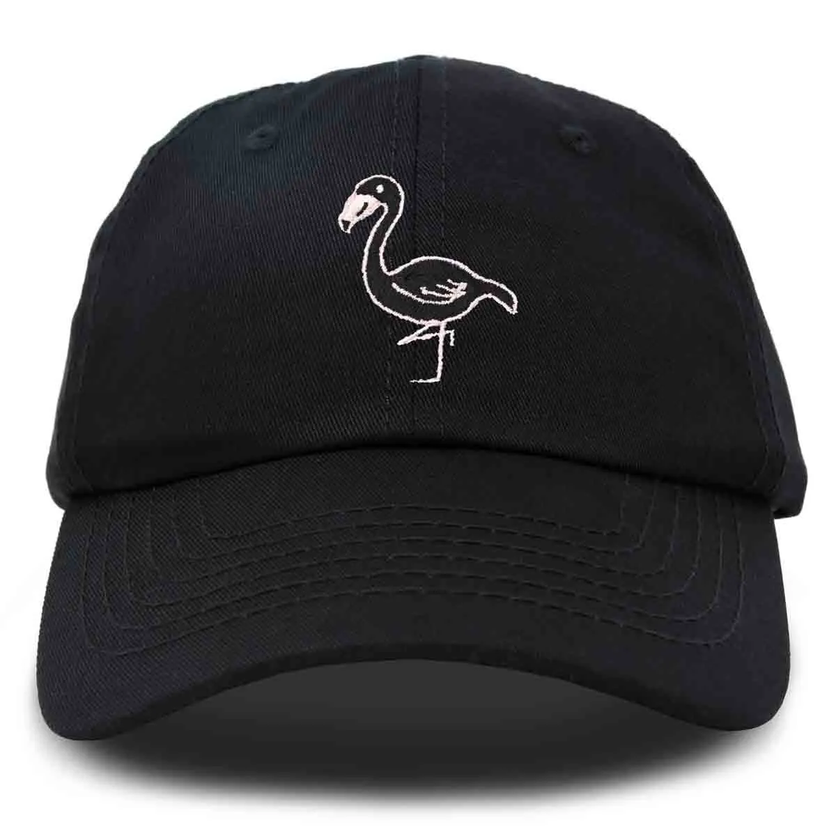 Dalix Black Flamingo Cap casual-embroidered-cap