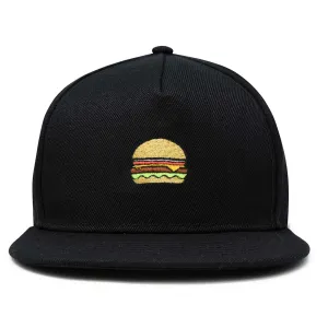 Dalix Cheeseburger Snapback Hat casual-embroidered-cap