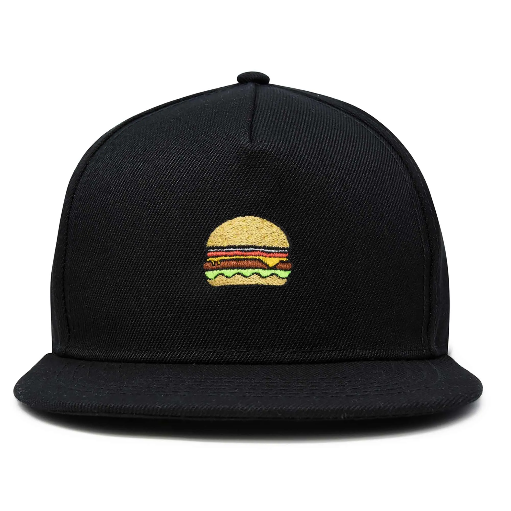 Dalix Cheeseburger Snapback Hat casual-embroidered-cap