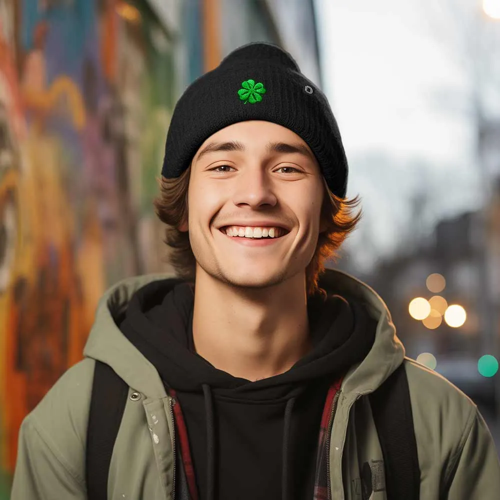 Dalix Clover Beanie casual-embroidered-cap