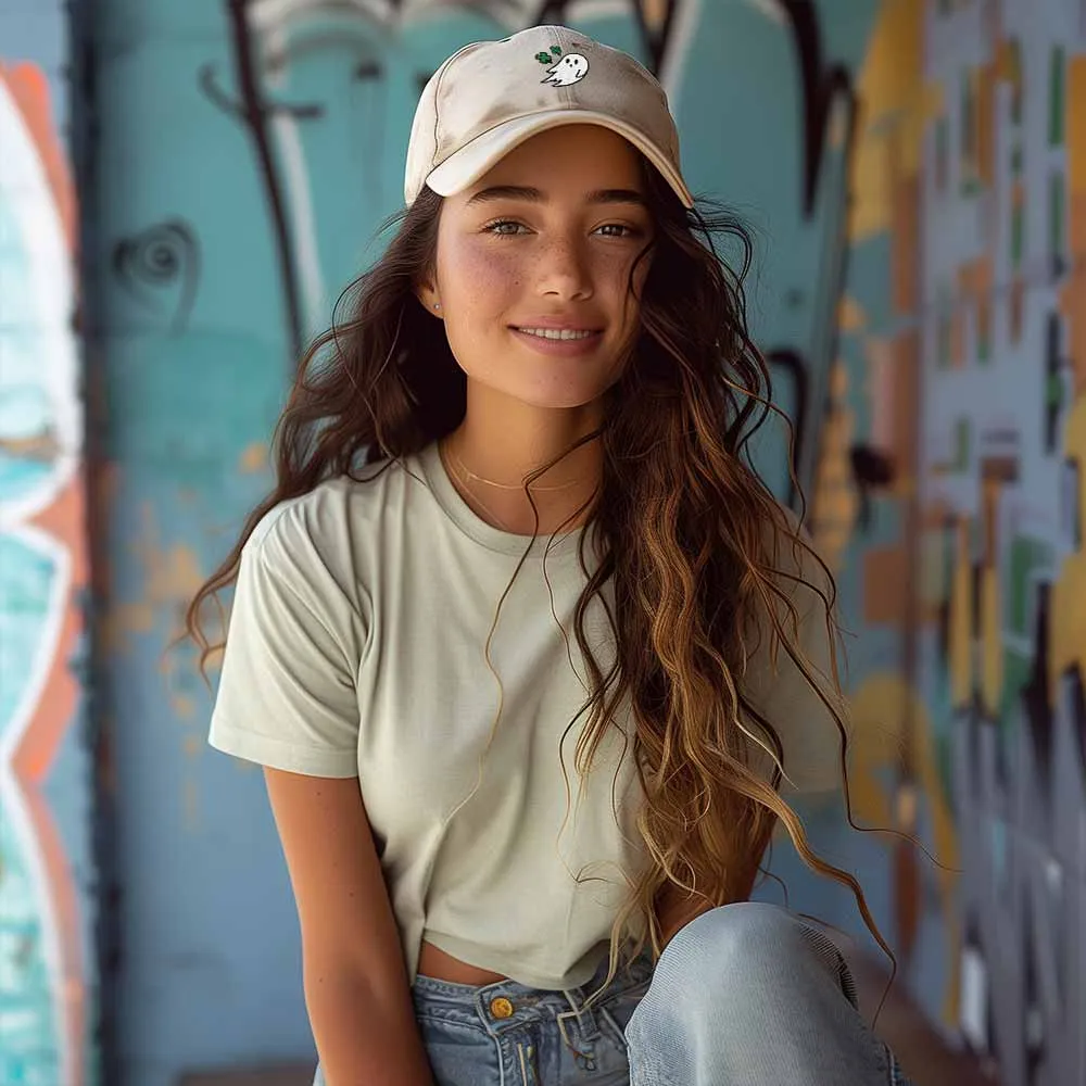 Dalix Cloverly Ghost Dad Hat casual-embroidered-cap