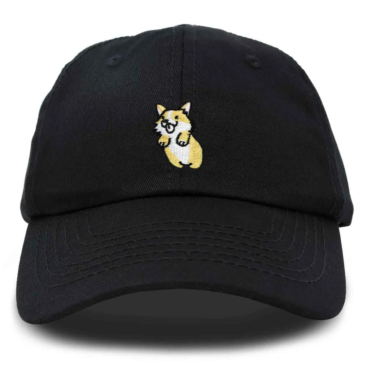 Dalix Leaping Corgi Cap casual-embroidered-cap