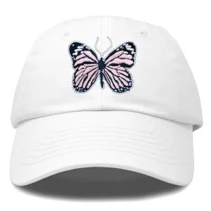 Dalix Pink Butterfly Hat casual-embroidered-cap
