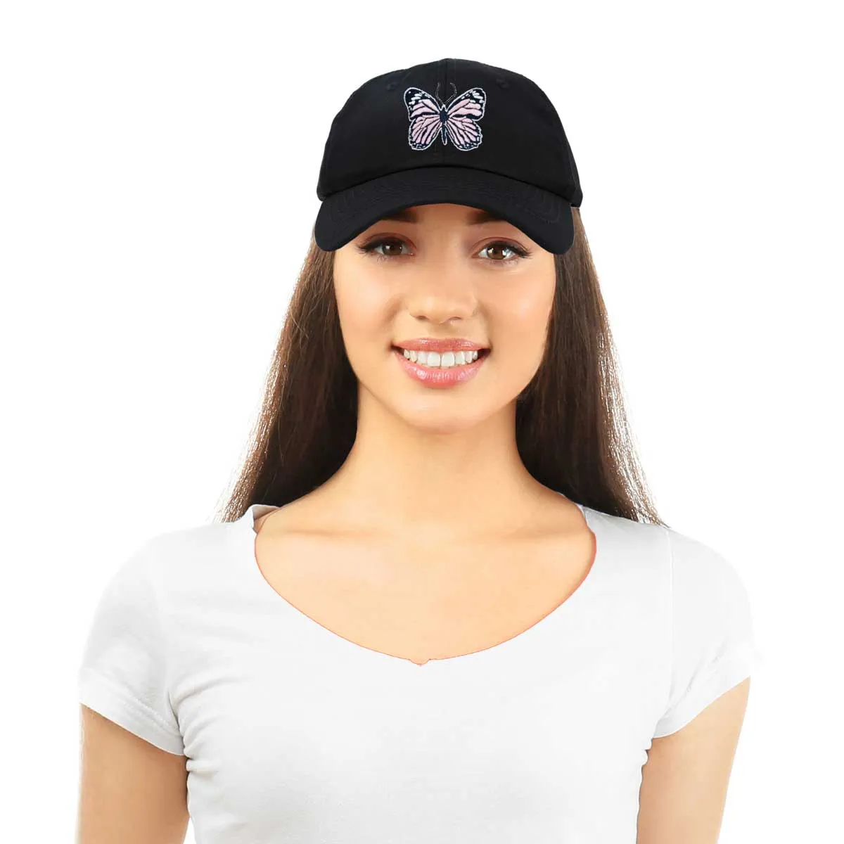 Dalix Pink Butterfly Hat