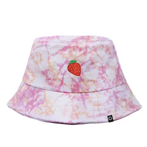 Dalix Strawberry Tie Dye Bucket Hat casual-embroidered-cap