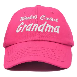 Dalix Worlds Cutest Grandma Hat casual-embroidered-cap