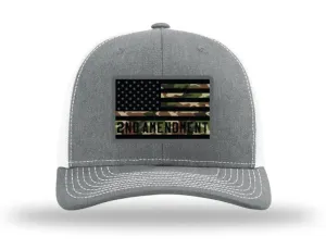 Dally Up 2nd Amendment Camo Front Patch Cap casual-baseball-cap