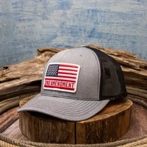 Dally Up American Flag 2nd Amendment Patch Hat casual-baseball-cap