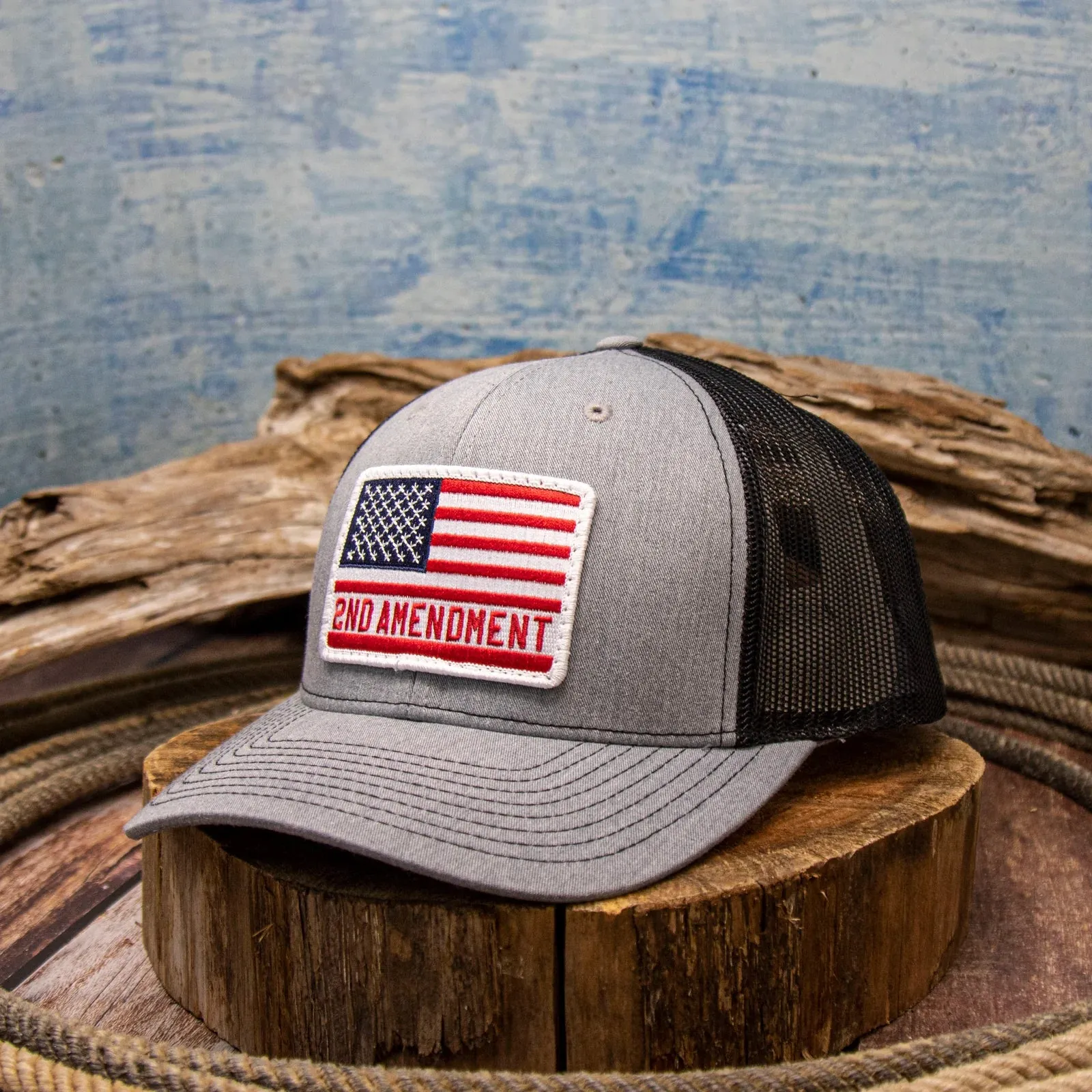 Dally Up American Flag 2nd Amendment Patch Hat casual-baseball-cap