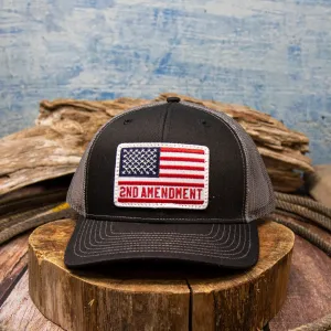 Dally Up American Flag 2nd Amendment Patch Hat casual-baseball-cap