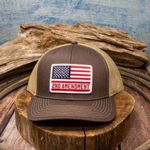 Dally Up American Flag 2nd Amendment Patch Hat casual-baseball-cap