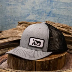 Dally Up Cowboy Praying Left Panel Patch casual-baseball-cap